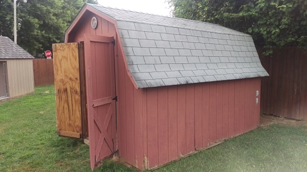 back yard shed demolition project